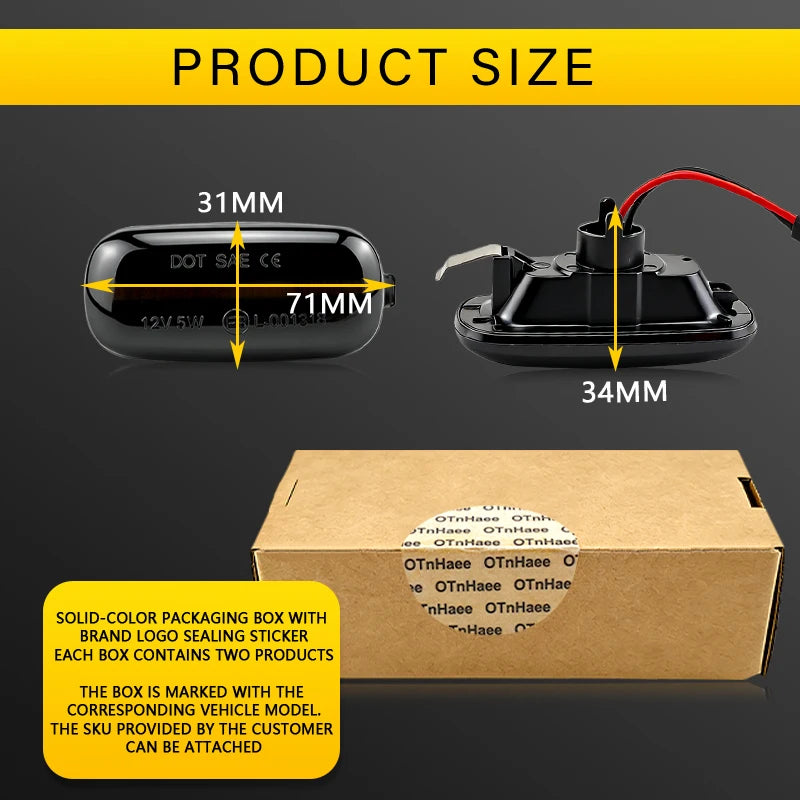 LED Front Fender Side Marker Light For Audi A3 S3 8P A4 S4 RS4 B6 B7 B8 A6 S6 RS6 C5 C7 C6 05-08 Turn Signal Light