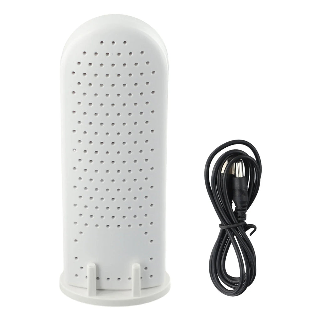 Wireless Mini Dehumidifier With Circulating Moisture Absorption For Wardrobe, Closet, Bedroom And Car, White 16.8x5.5x2cm