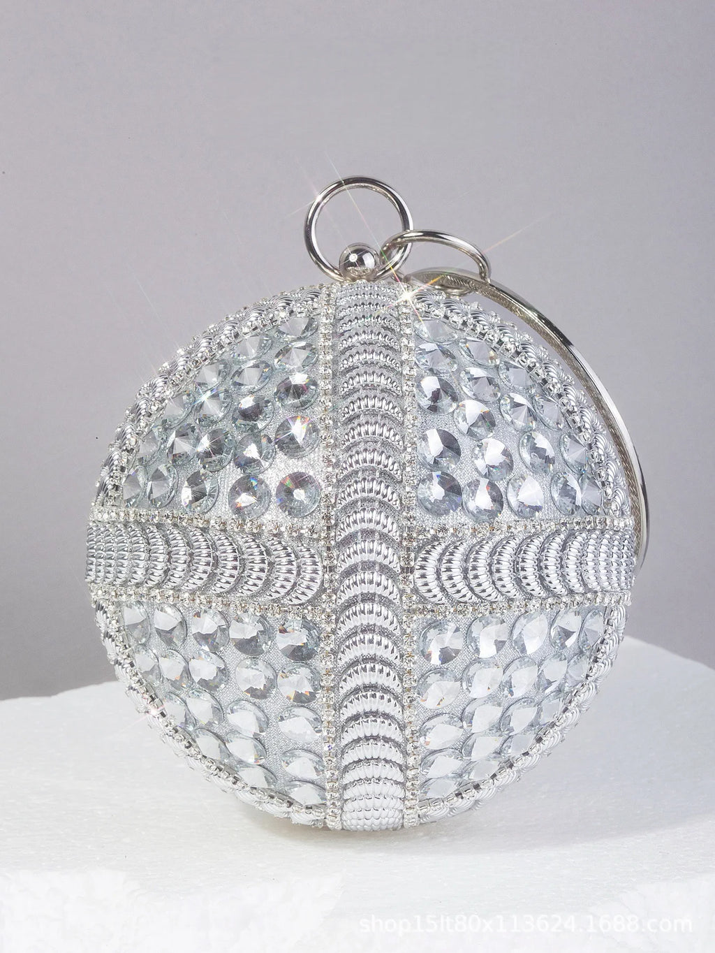 Shiny Rhine Diamonds Cosmetic Bags Portable Ladies Dinner Bags Handmade Bags Light Luxury