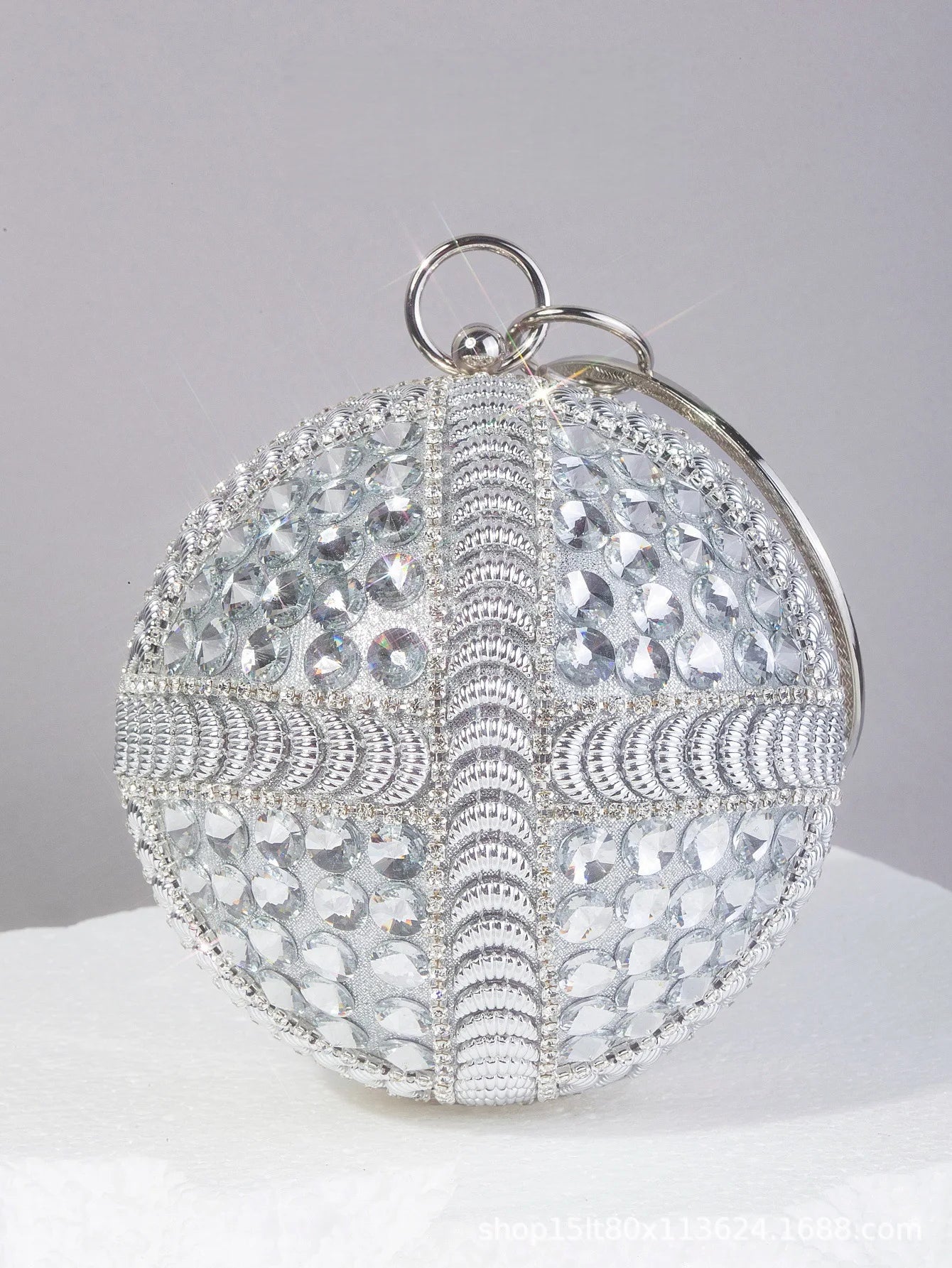 Shiny Rhine Diamonds Cosmetic Bags Portable Ladies Dinner Bags Handmade Bags Light Luxury