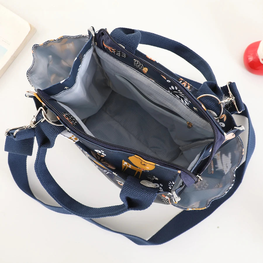 Crossbody handbag, tote bag, large capacity meal bag storage bag