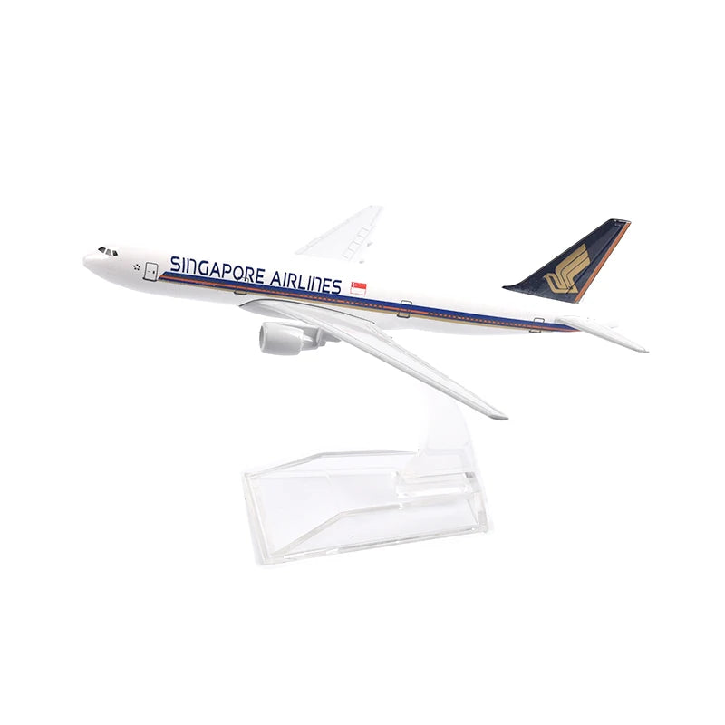 JASON TUTU 16cm Singapore Airlines Boeing B777 Airplane Model Airplane Diecast Metal 1/400 Scale Planes