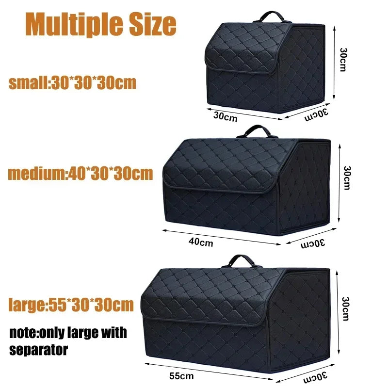 NEW Multipurpose Collapsible Car Trunk Storage Organizer With Lid Portable Car Storage Bag Car Trunk Organizer