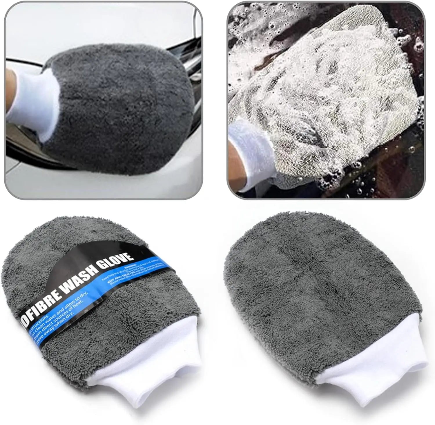 9Pcs Car Cleaning Kit Car Wash Cleaning Tools Microfiber Car Detailing Cleaning Set for Interior Exterior Car Washing