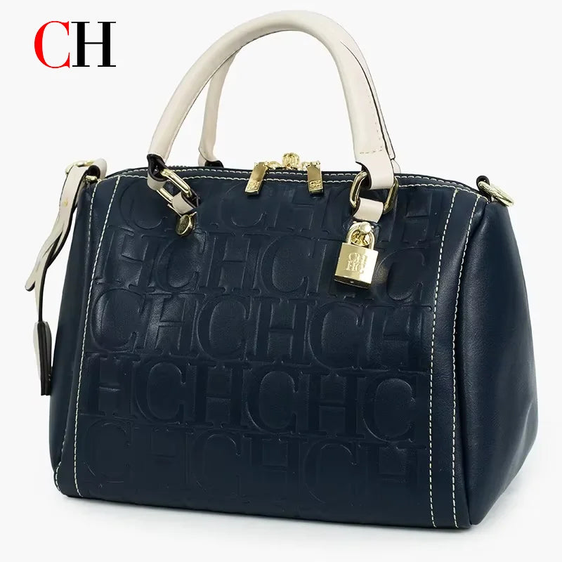 CH Women Handbag Luxury Monogram Embossed Top Handle Bag Shoulder Crossbody Bags For Ladies 2026 Designer High Quality Tote