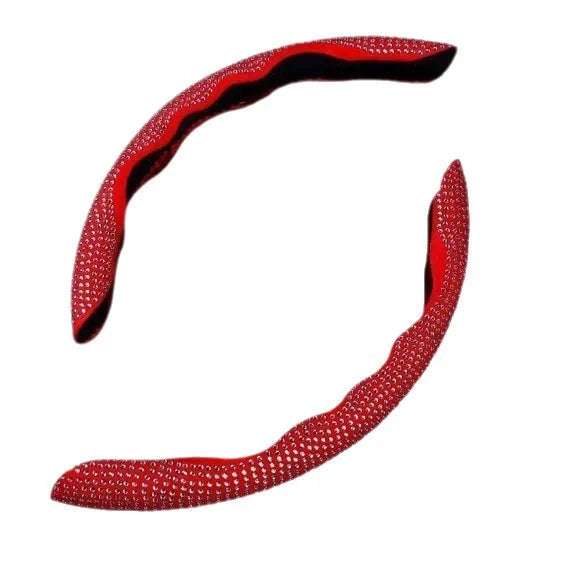 Popular diamond-encrusted steering wheel buckle, fashionable sports, butterfly design, non-slip and wear-resistant design
