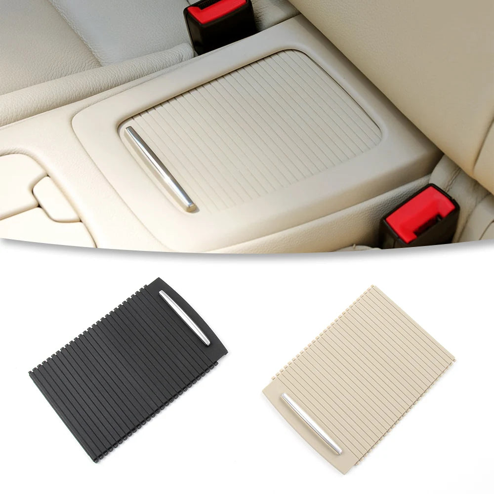 Car Rear Seat Storage Box Roller Blind Cover For BMW E90 E92 E93 328i 335i 05-12 Water Cup Holder Curtain Interior Accessories