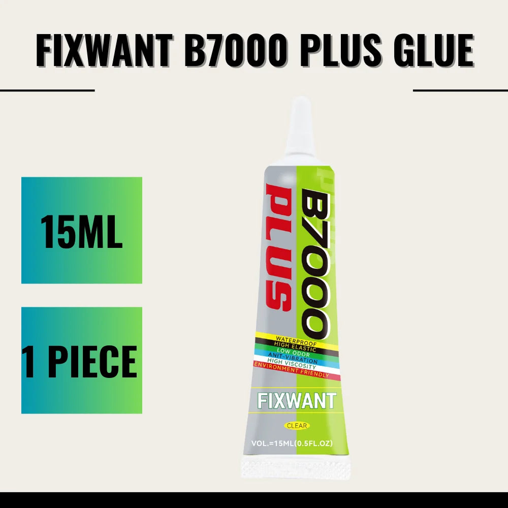 B-7000 Universal Glass Plastic DIY Adhesive With Precision Applicator B7000 PLUS Upgraded Transparent Phone Screen Repair Glue