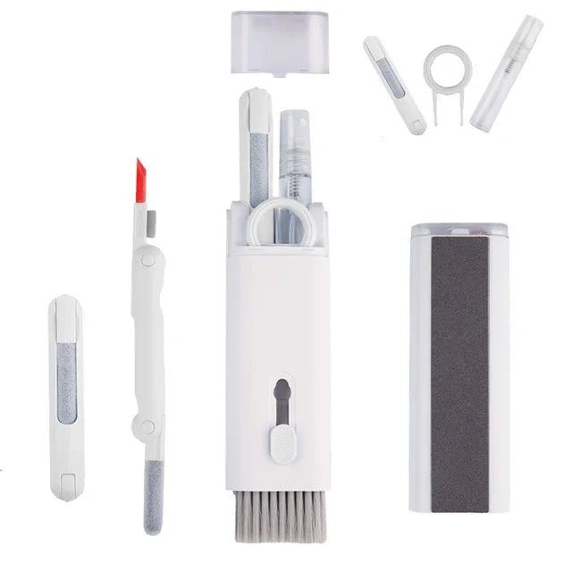 7-in-1 Computer Keyboard Cleaner Brush Kit Earphone Cleaning Pen For Headset Keyboard Cleaning Tools Cleaner Keycap Puller Kit