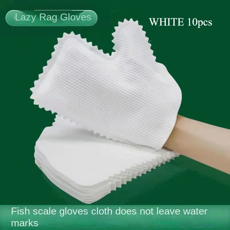 50Pcs Lazy rag gloves cleaning non-woven anti-static keyboard cleaning rag non-disposable housework dust removal gloves
