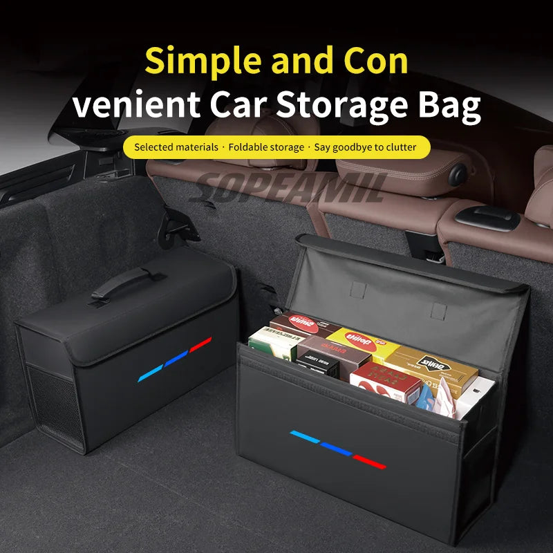 Car Trunk Organizing And Storage Box For BMW X1 X2 X3 X4 X5 X7 E46 E60 E70 E72 E82 E90 E92 G05 G10 G20 G30 F05 F10 F20 F25 F30