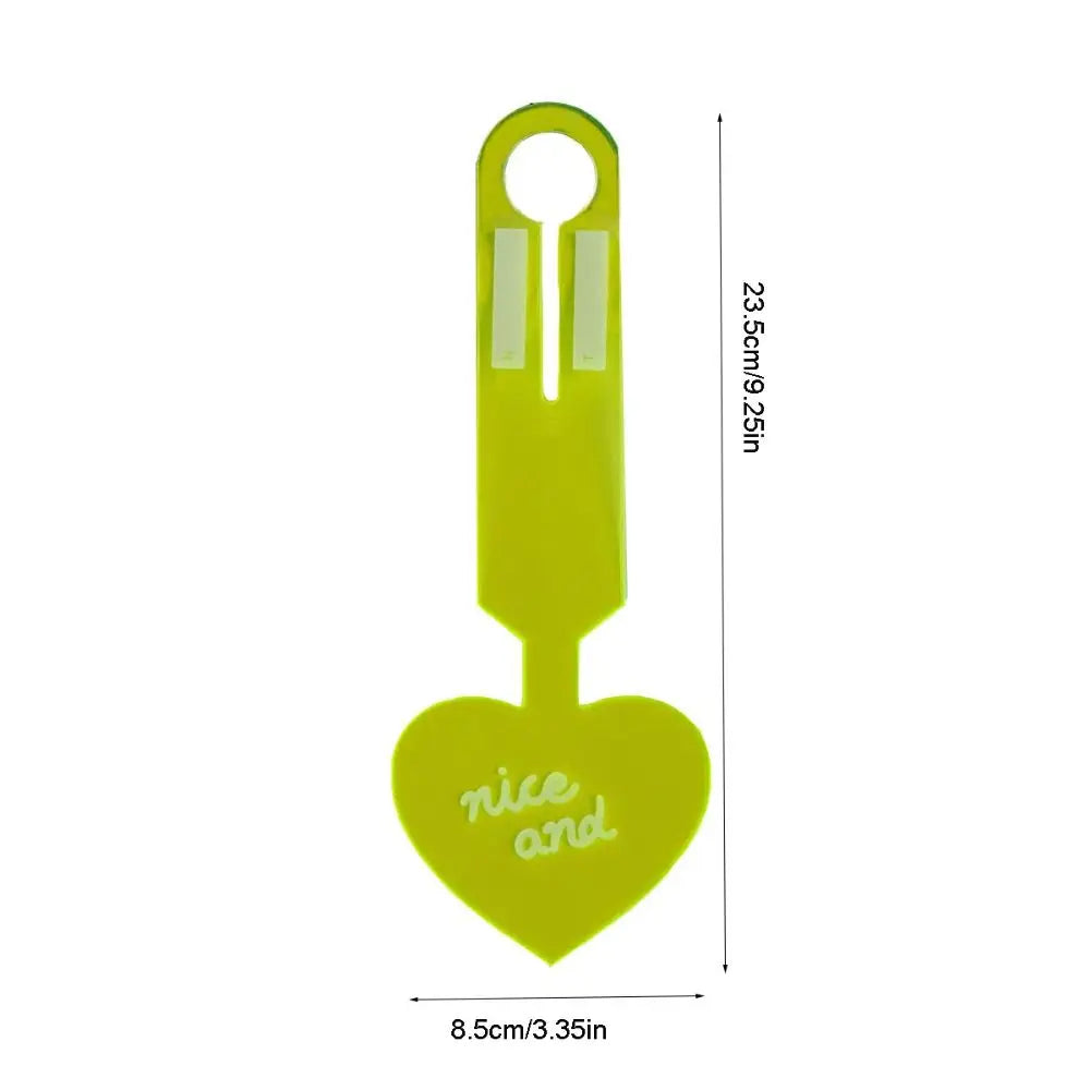Colorful Love Shape Luggage Tag Anti Loss Boarding Pass Fluorescent Baggage Tag Airplane Suitcase Tag