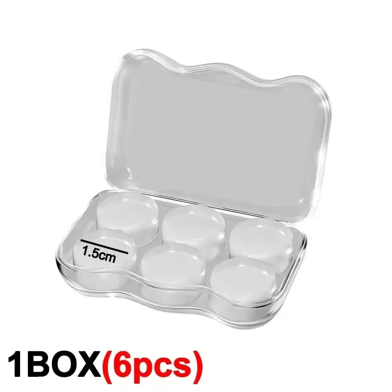 24PCS Silicone Ear Plug Reusable Silicone Wax Earplugs Swimming Moldable Earplugs Noise Reduction Cancelling Sleeping Protection