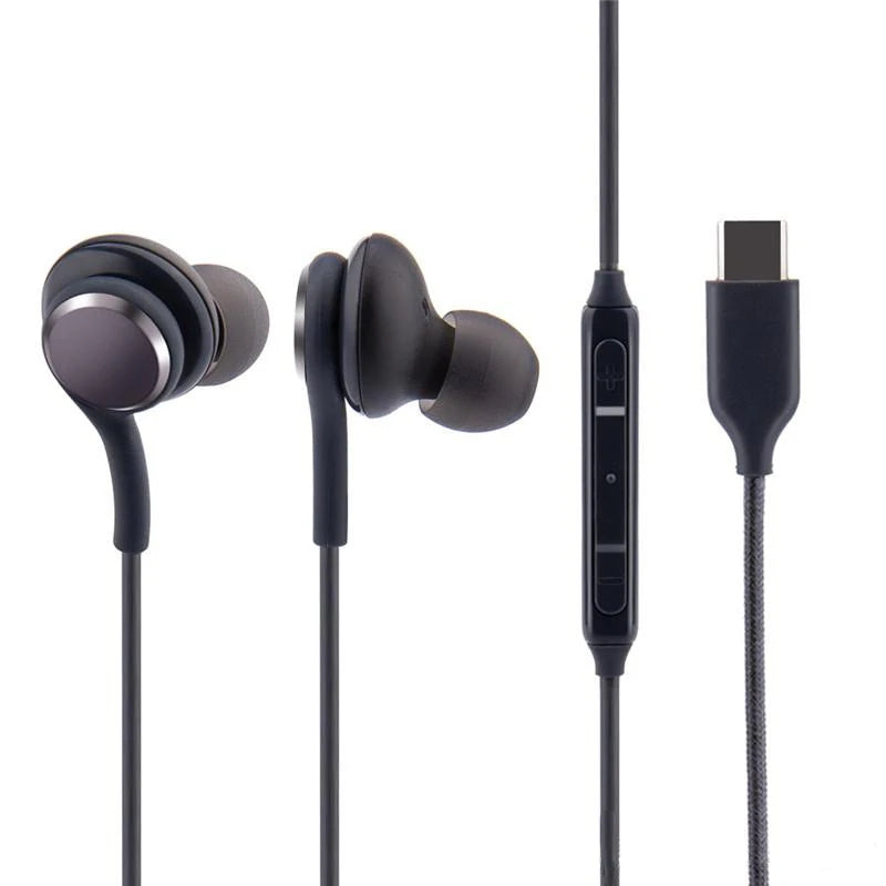 Type-C In-ear Earphone Digital HIFI Earbuds With Mic For Samsung Galaxy S20 note 10 Ultra A55  Universal type-c interface Phones