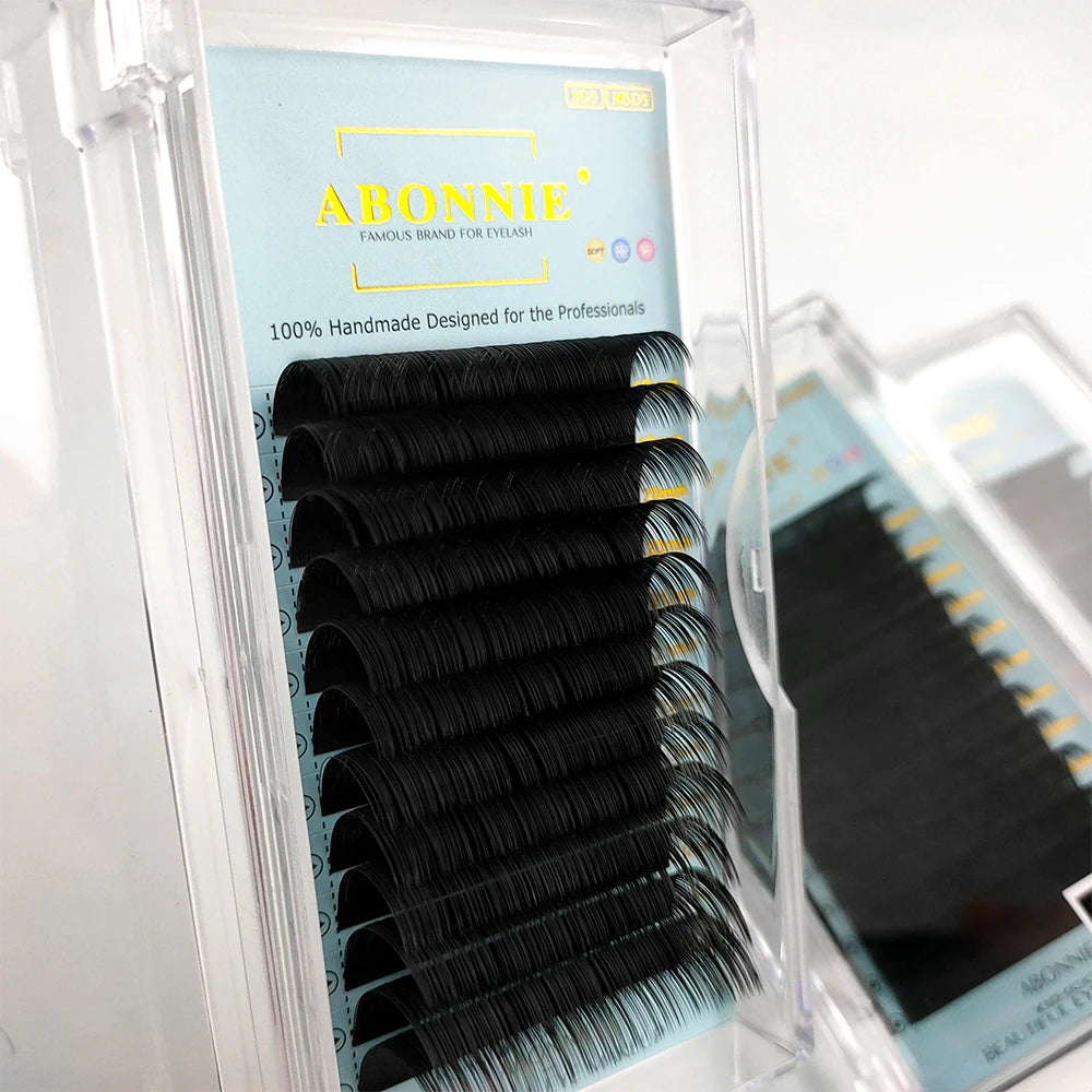 ABONNIE Velvet Cashmere Lashes Extension Classic Individual Matte Black Eyelash Extensions Premium Lash