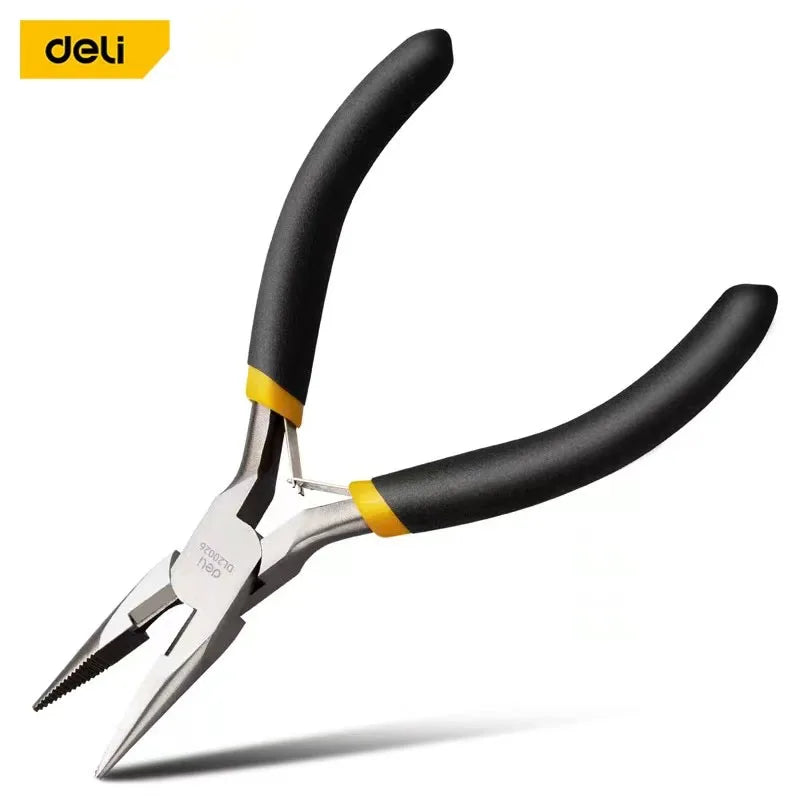 DeLi 4.5 Inches Universal Wire Cutter Mini Diagonal Pliers Multifunctional Hardware Hand Tools Electrician