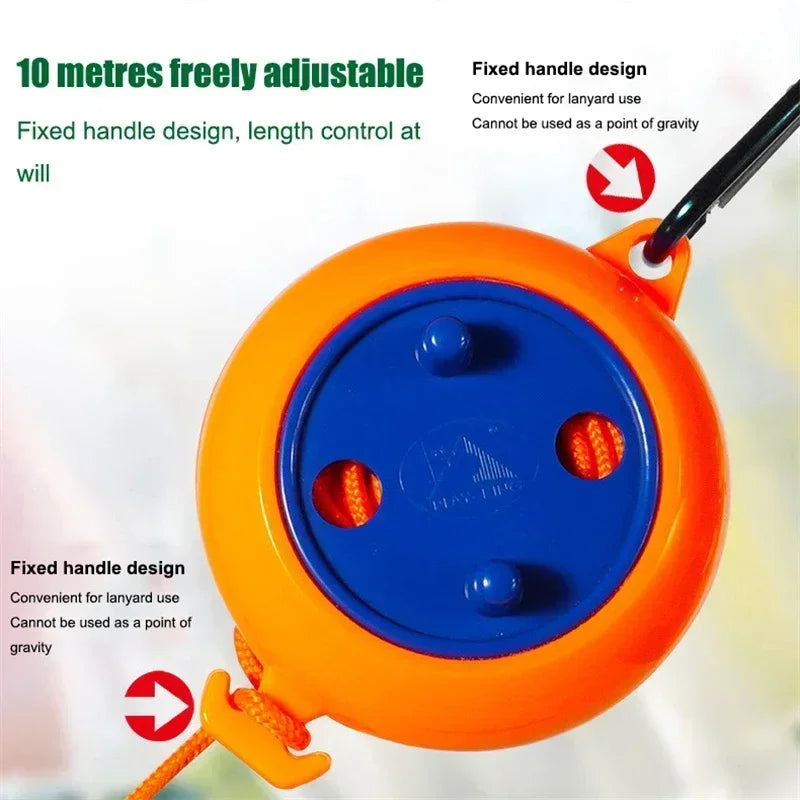 10m/32.8ft Retractable Clothesline Washing Line Travel Clotheslines, Portable Laundry Rope Adjustable Drying line Indoor Outdoor