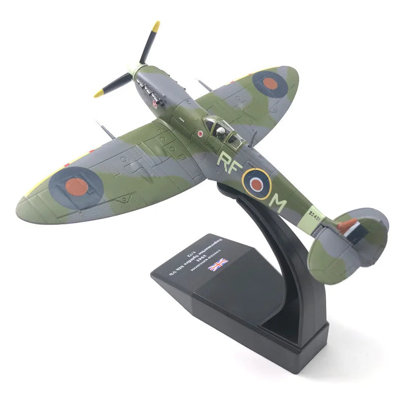 1:72 Scale NSModel World War II Spitfire Fighter Simulation Alloy Fighter Aircraft Model Finished Product Collectible Toy