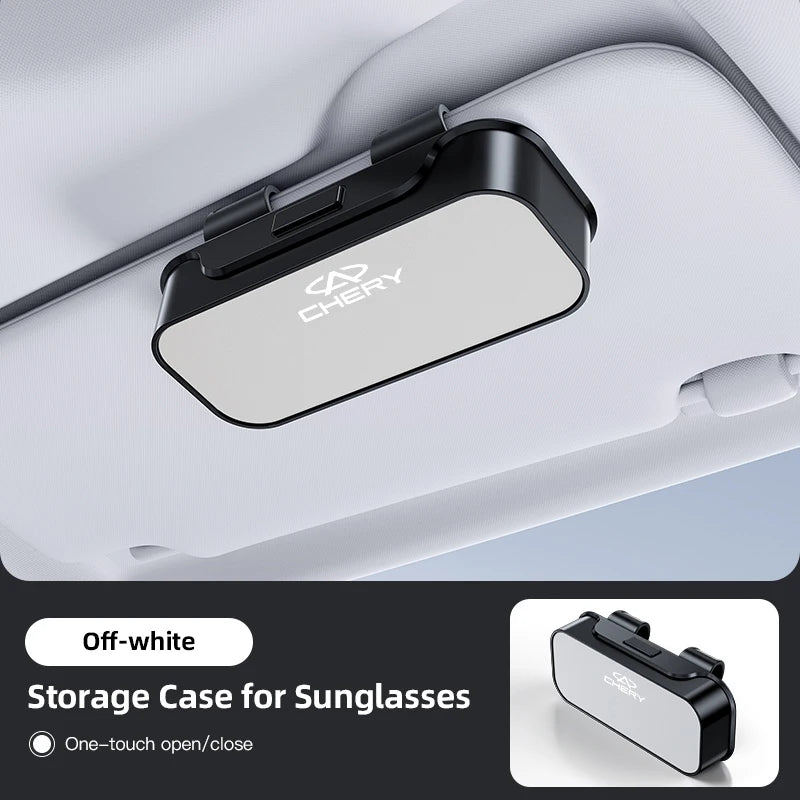 Car Sun Visor Eyeglass Clip Universal Glasses Holder Bracket For Chery Tiggo 7 Pro 8 5 3 T11 5X Amulet Fora QQ IQ Fulwin Arrizo
