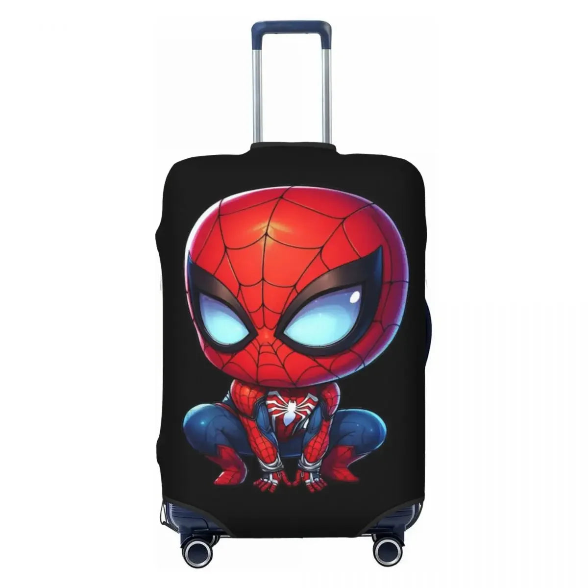 High Density Elastic Luggage Cover Spider Print Fits 18-32 Inch Suitcases Durable Dustproof Washable Anti-Scratch