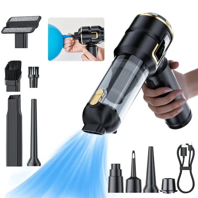 998000PA Strong Suction Cordless Mini Handheld Car Vacuum Cleaner Portable Wireless Auto Home Cleaning Vacuum