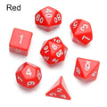 7Pcs/Set Polyhedral Black Dice Set Game Dice For TRPG DND Accessories Polyhedral Dice For Board Card Game Math Games