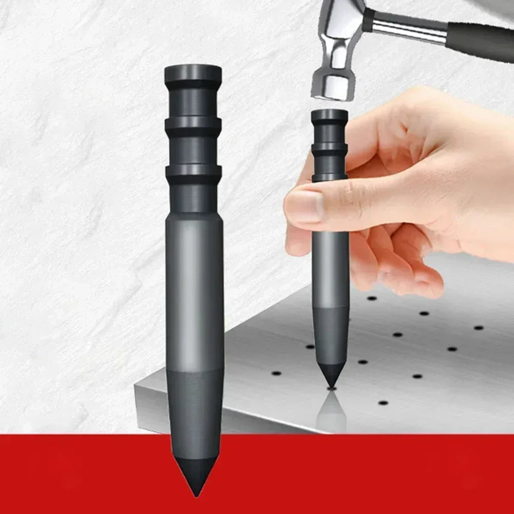 Center Punch Locator Metal Tool for Spot Punching and Marking on Wood Aluminum Iron Glass Surfaces with No Breakage During Use
