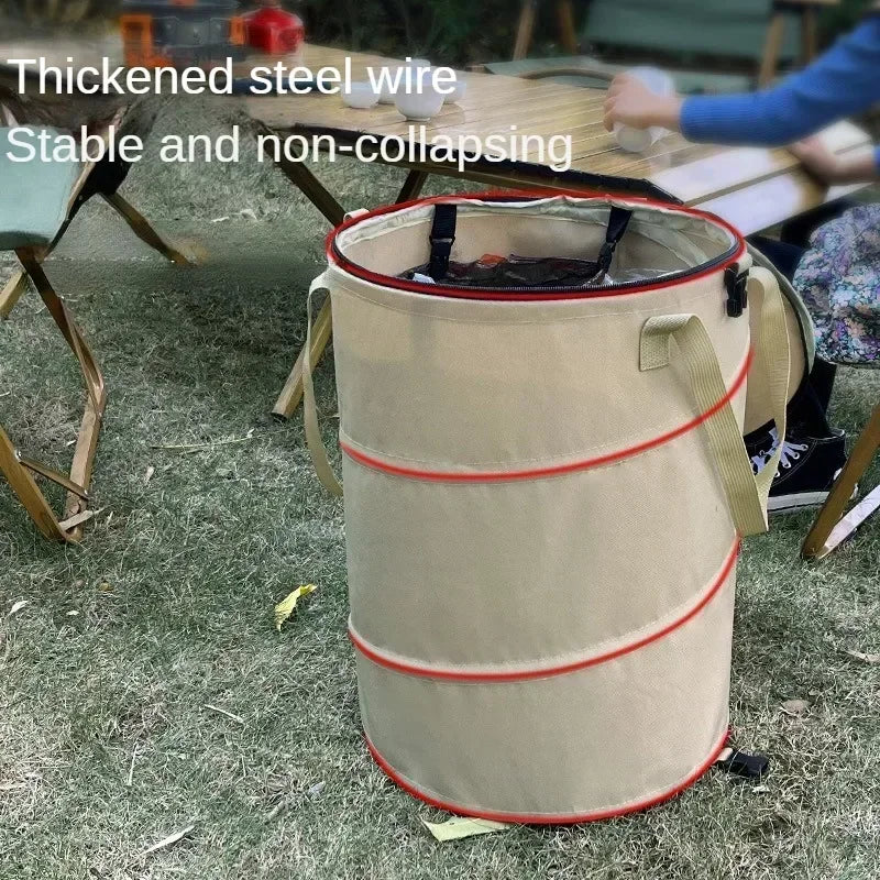 Outdoor Camping Trash Can, Foldable Multifunctional Storage Box, Household Large Capacity Dirty Clothes Basket, Storage Bag