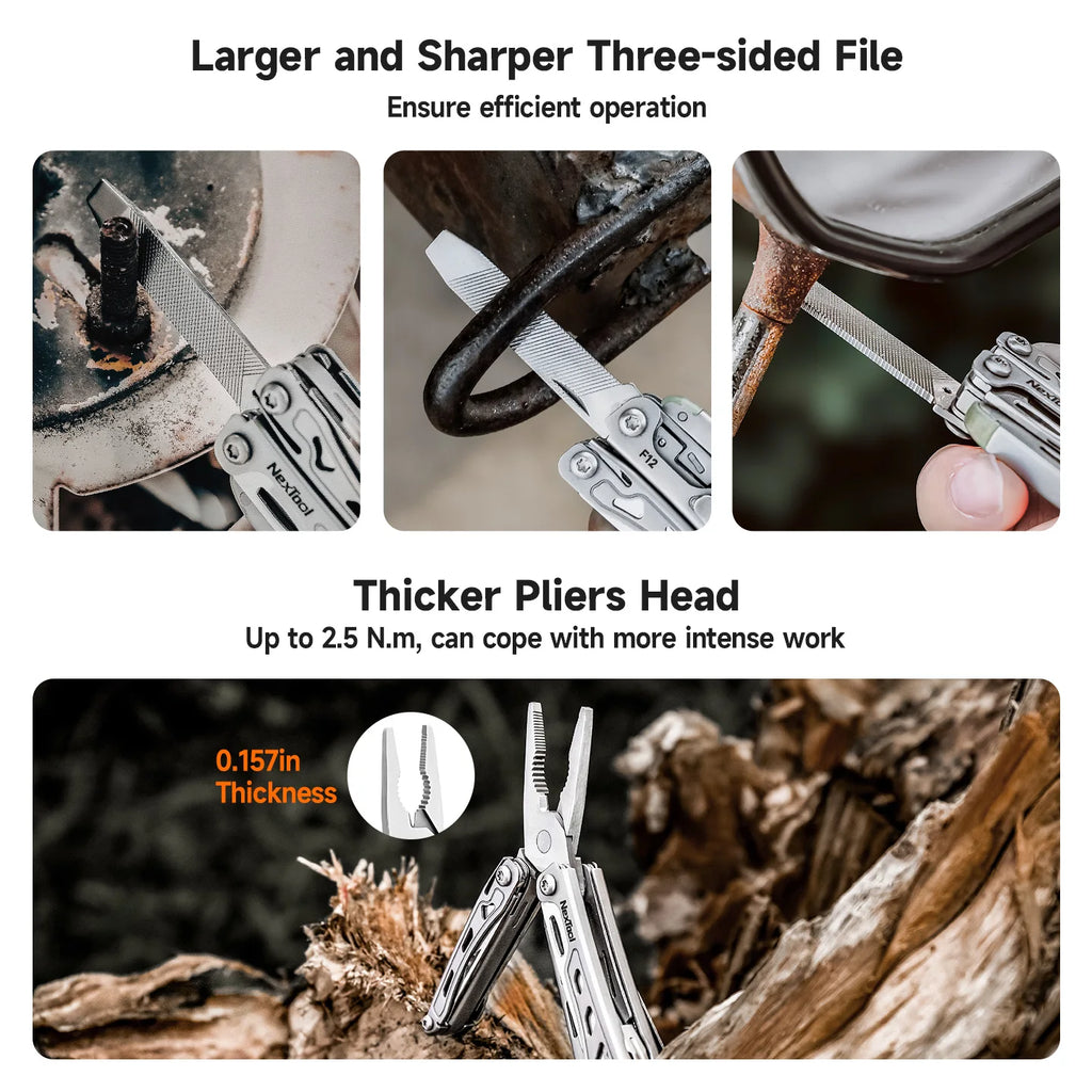 NexTool Mini Flagship F12 13 In 1 Folding EDC Multitool Multi Functional Tool Screwdriver Pliers File Ruler Outdoor Hand Tools