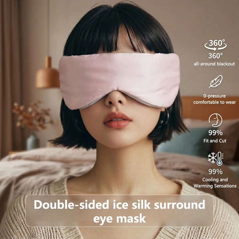 Ultra Light Gravity Weighted Eye Mask Double-Sided Skin-Friendly Sleeping Mask Comfortable Soft Breathable For Sleeping