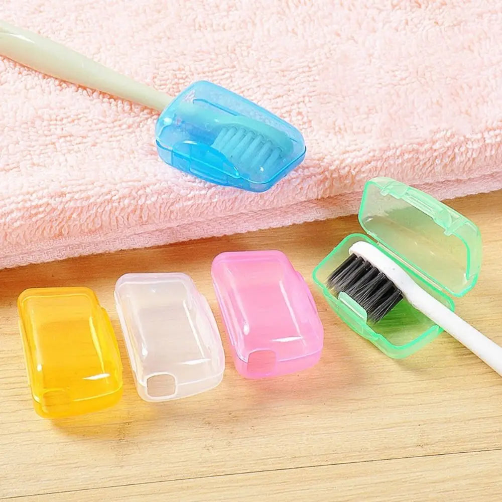 5/10pcs Plastic Toothbrush Head Cover Portable Brush Protect Toothbrush Case Cap Dust Cover Travel Hike Camping