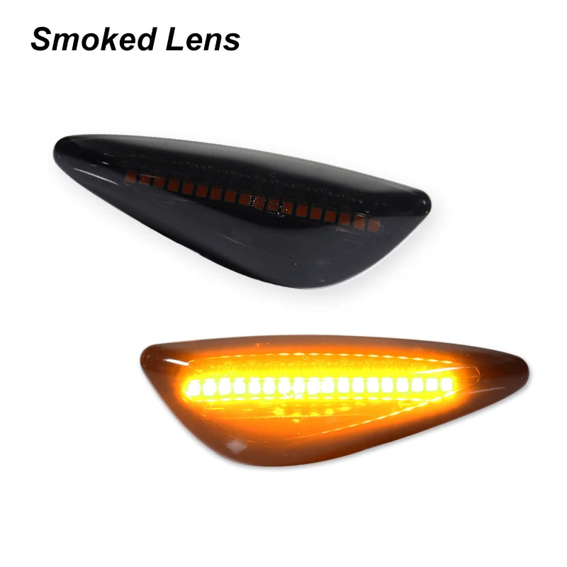 iJDM Dynamic Sequential Blink/Flow Amber LED Front Side Marker Light Assembly for Kia Sportage Turn Signal Lights 2011-2017 12V