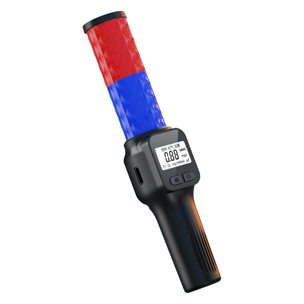 High Precision  Tester LCD Display Portable  Digital Detector Rechargeable Non-Contact  Blowing Detector