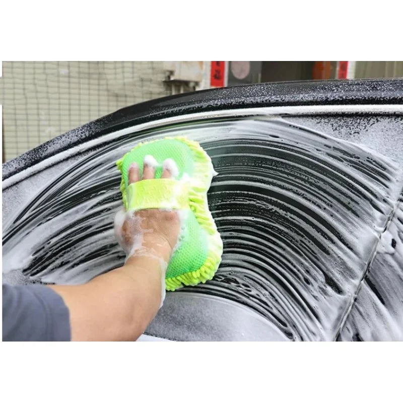 Microfiber Car Cleaning Kit, Wash Sponge, Detailing Brush & Washing Gloves, Multi-purpose Auto Care Styling Accessories