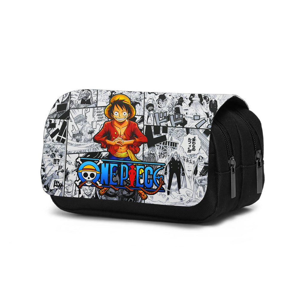 ONE PIECE Monkey D. Luffy Pencil Case Large Capacity Stationery Organizer Bag for Men, Women and Students Pen Bag Best Gift