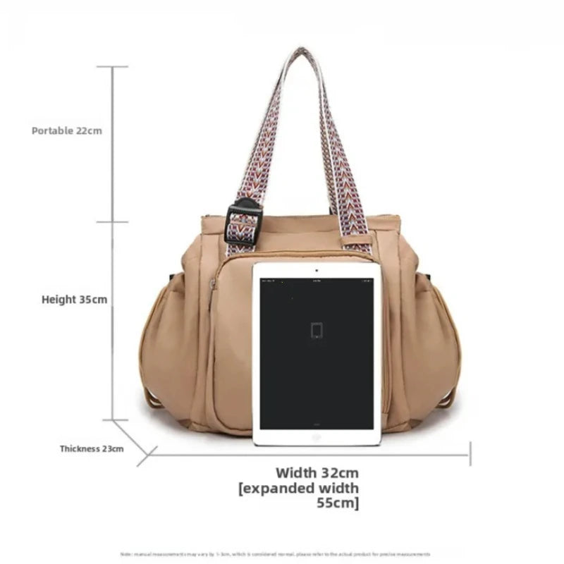 3-in-1 Mommy Bag Baby Diaper Bags Multifunctional Women's Tote Backpack Travel Duffel Airport Bags Foldable Gym Bag