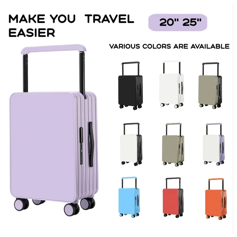 Large Capacity Durable Luggage for Men and Women Suitcase Business Carry-On Boarding Travel 20,25
