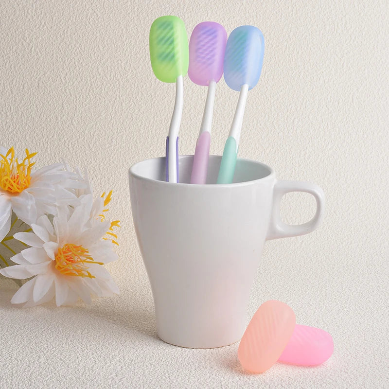 1PCS Silicone Toothbrush Head Covers Portable Toothbrush Cover Case Travel Hiking Camping Toothbrush Box Brush Cap Case Support