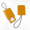 Free Personalization Telescoping PU Leather Luggage Tag Suitcase Identifier Label Baggage Board Bag Tag Name ID Address Holder