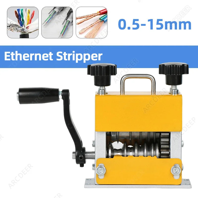 Double Drive Wire Stripper Machine Stripping Tool for 1-17mm Scrap Wire Copper Wire Stripper for Leftover Cable