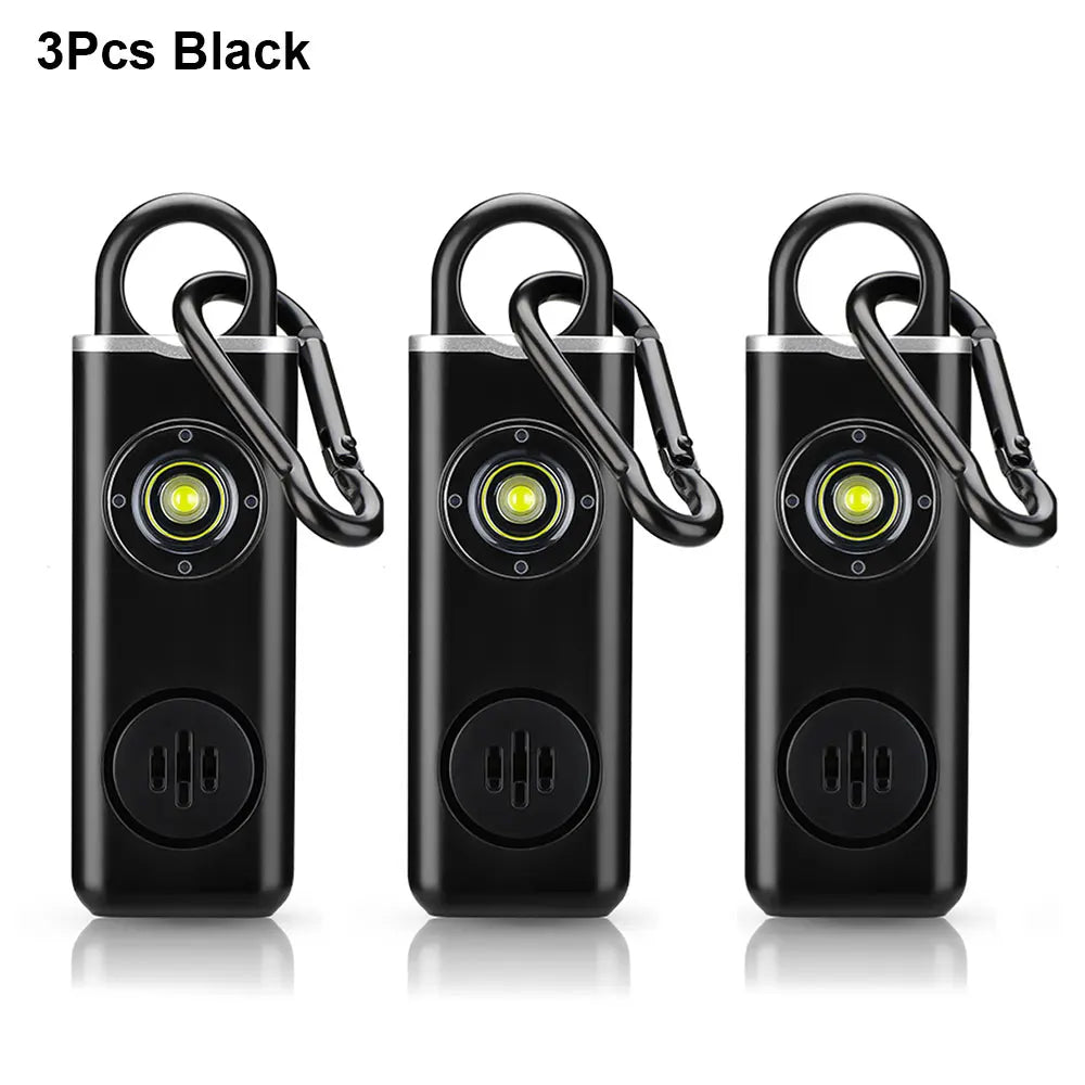 Awapow Personal Defense Alarm 130dB With LED Light Rechargeable Self Defense Woman Safety Alarm Key Chain Emergency Anti-Attack