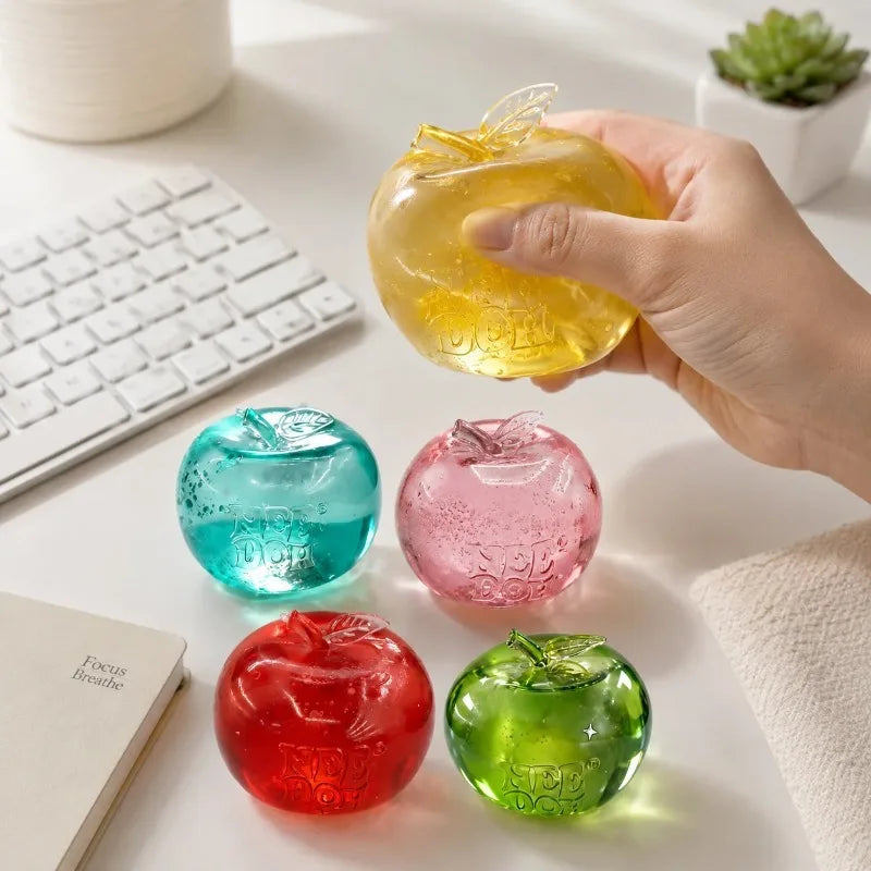 NeeDoh Apple Maltose Press Relaxation Toys, Soft and Will Rebound Slowly, Help Relieve Stress, Sensory Toy Gifts.