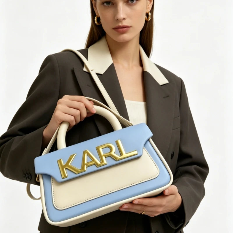 Solid Color Diaper Bag Letter Logo High End Minimalist Trendy Tote Bag For Women Shoulder Bag Large Capacity