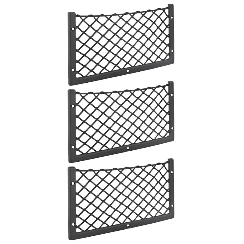 4PCS Car Storage Net Bags Mesh Pockets Universal Car Seat Side Back Storage Net Bag Phone Holder Pocket Organizer