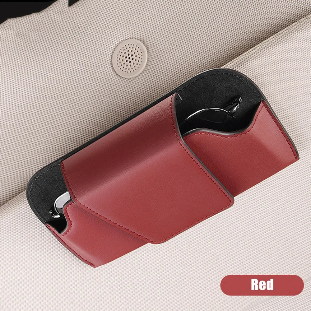 Magnetic Car Sunglasses Holder Case Universal Auto Sun Visor Glasses Box Clip Sunglasses Holder Fastener Eyeglasses Storage