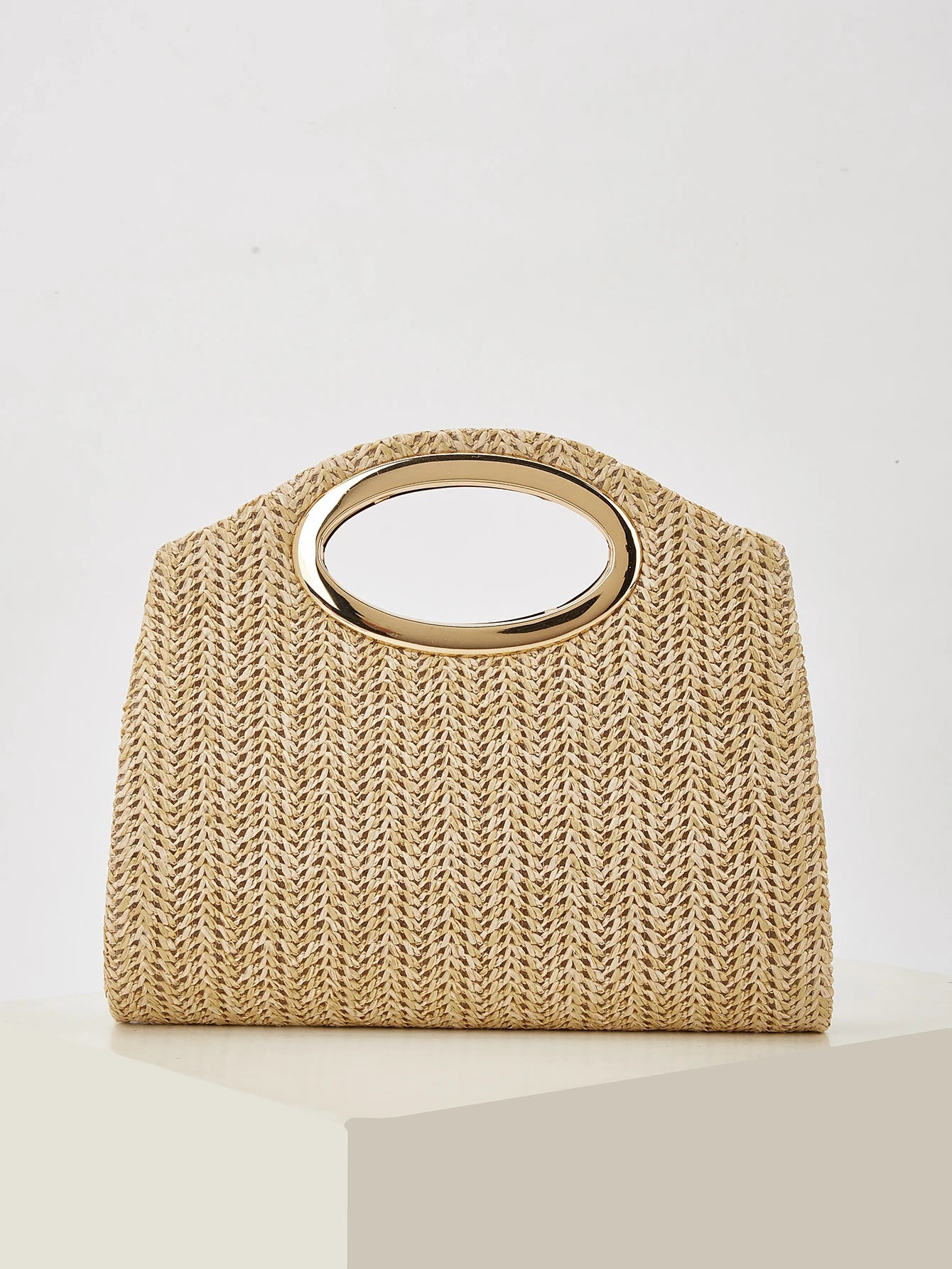 New Fashionable Woven Handbag for Women, Versatile for Holidays, Beach, Business Commuting, Casual, Simple, Beach, and Vacation Essentials