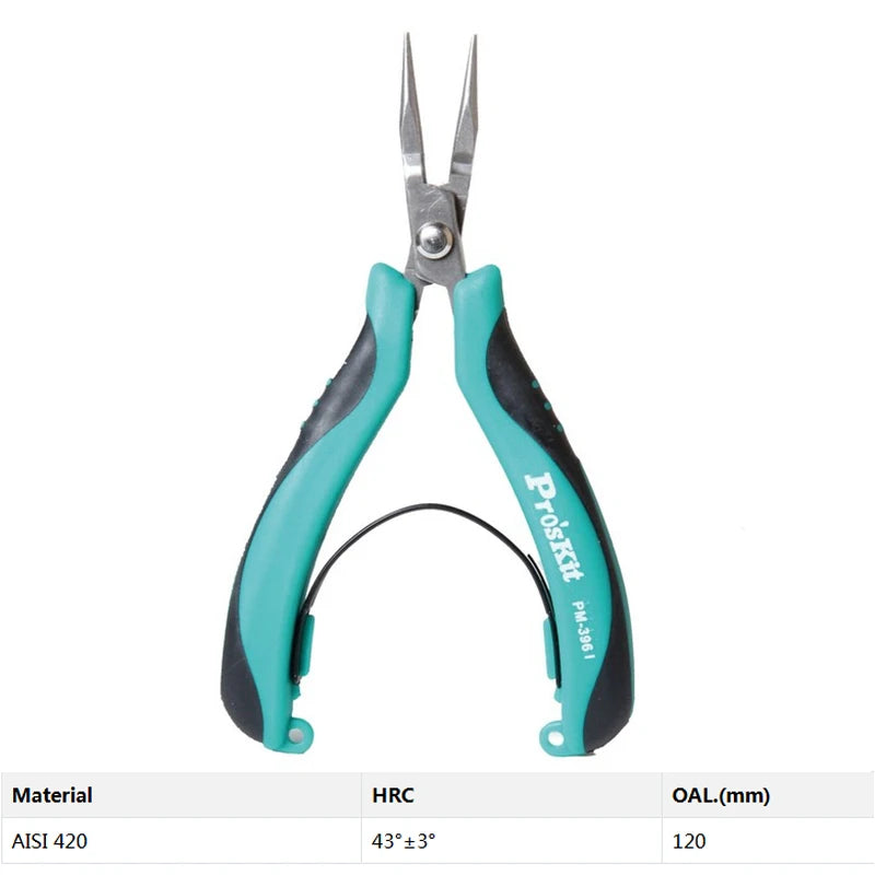 Pro'skit Stainless Steel Precision Cutting Pliers Side Cutter Suitable for Electronics Jewelry Fishing Professional Tools Pliers