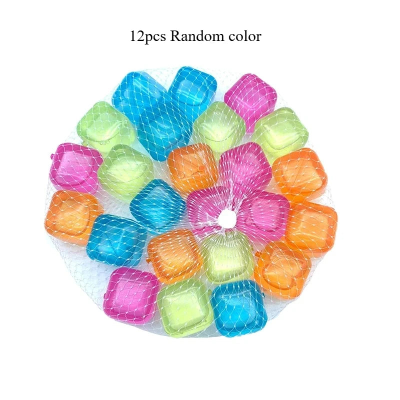 Reusable Whiskey Ice Stones Rocks Summer Drink Cooler Plastic Wear Resistant Cubes