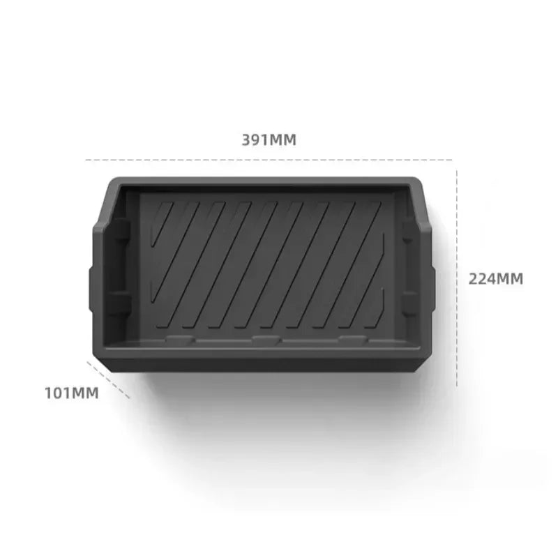 For Tesla Cybertruck 2026 Storage Box Under Front Seats Drawer-type Storage Box Seat Hidden Storage Box Car Interior Accessories