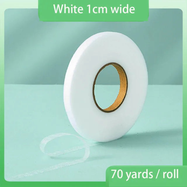 60Meters/Roll Double-sided Non-woven Interlining Adhesive Fabric Cloth Iron On Hem Tape Interlining Web DIY Sewing Crafts